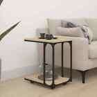 50x35x55.5 Cm Wooden Side Table With Wheels Cabinet Entertainment Stand Decor