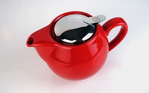 MODERN TEA POT AND INFUSER (0.5 LITRE) - 7 COLOURS STRAINER TEA KITCHEN COFFEE - Picture 1 of 30