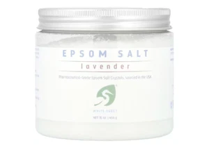 White Egret, Epsom Salt, Bittersalz, Lavendel, 454 g - Bild 1 von 1