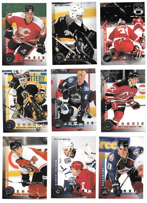 Lot of 9 1997-98 Donruss Hockey Rookies - Belak Hodson Sharifjanov RC - Image 1 of 2
