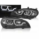 Angel Eyes Scheinwerfer Set LED Tagfahrlicht schwarz für BMW X5 E70 2007-2013