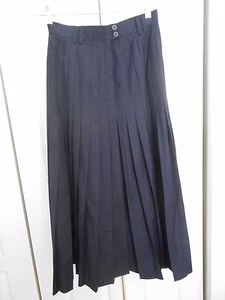 VINTAGE URSULA CONZEN NAVY PLEATED WOOL NWOT 44 - Picture 1 of 2