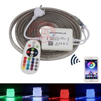 110V/220V 5050 RGB LED strip Silicone Tube with APP  LED controller
