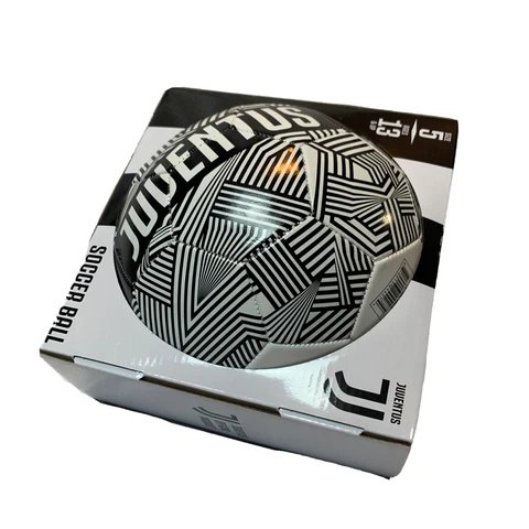 Juventus FC Soccer Ball Black & White Size 5 Cover