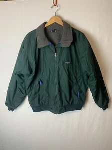 Patagonia Shelled Synchilla Full Zip Jacket USA Made Green Mens Large VTG 1993 - Picture 1 of 9