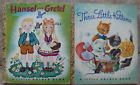 2 Vintage Little Golden Books ~ THREE LITTLE KITTENS, HANSEL AND GRETEL