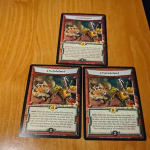 (3) AEG Legends Of The Five Rings Overwhelmed Cards LP/NM - Picture 1 of 4