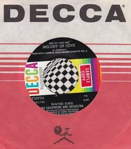 WAYNE KING & ORCHESTRA 45 RPM DECCA 725753 - Melody of Love / Dream - Imagen 1 de 1