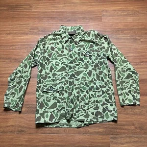Vtg Caliber Sportsman’s Apparel Camo Button Shirt XL Hunting Nature Pocket Tee - Picture 1 of 12