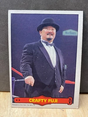 1985-86 O-Pee-Chee WWF Series 2 #31 Crafty Fuji     Mr. Fuji - Image 1 of 2