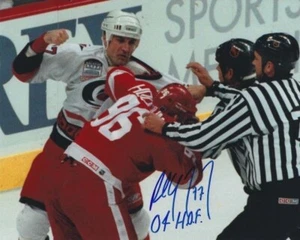 Autographed Paul Coffey "HOF 04" Carolina Hurricanes 8x10 Photo - W/COA - Picture 1 of 1