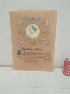 Antiguo documento religioso católico bendición manifiesto 1950 pontificado de Pío XII - Imagen 1 de 10
