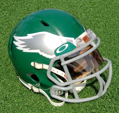 PHILADELPHIA EAGLES NEW FOR 2023 SPECIAL FOOTBALL MINI SPEED HELMET + VISOR Cover