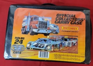 Matchbox Cars Official Collectors Carry Case Black 1983 Vintage w tray see photo - Picture 1 of 8