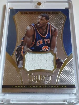 Camiseta deportiva Panini Select Larry Johnson 2013 #parche usada en juegos - lista para calificar Foto 1 de 3