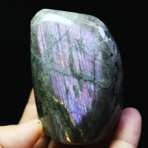 Bonita piedra cristal cuarzo espectrolita destello arco iris pulido natural - Imagen 1 de 12