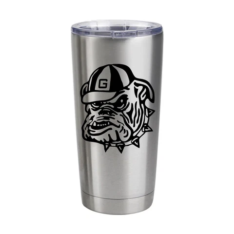 UGA Georgia Bulldogs Laser Engraved 20 oz Stainless Steel Tumbler Cover