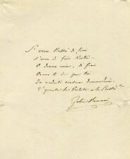 Antique Document Love Letter Original Felice Romani (1788-1865) 