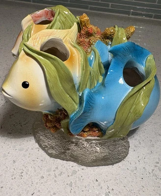 Tropical Colorful Fish & Coral Bathroom Accessory Toothbrush Holder - Image 1 of 4