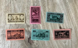 French Colonies Syria Syrie 1925 Views Postage Due Complete Set - Mint Hinged - Foto 1 di 2