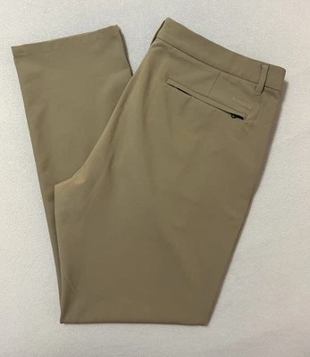 Pantalones de golf Bonobos ajustados para hombre 38x32 caqui tostado rendimiento ligeros Foto 1 de 4