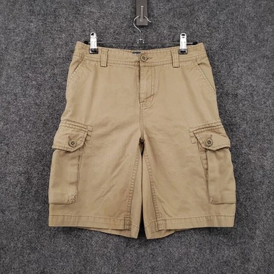Polo Ralph Lauren Cargo Shorts Boys 12 Beige Mid Rise Bermuda Flat Front Twill - Image 1 of 4