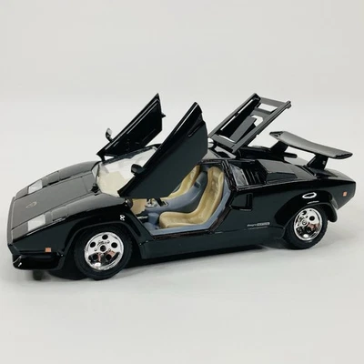 Bburago Lamborghini Countach Made In Italy Blacked Out California Testor CLEAN - Image 1 of 4