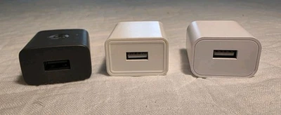 USB Wall Charger AC Power Adapter US Outlet For Cell Phone Set Of 3 - Image 1 of 3