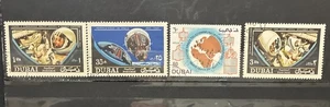 NASA BRIEFMARKE DUBAI LOT Zwillinge Schirra Stafford Apollo Sojus Borman Lovell Paris - Bild 1 von 5