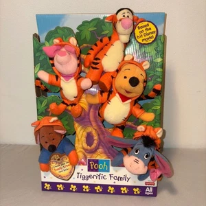 Fisher Price Pooh Tiggerific Family Plush Set Disney Movie Based New - Picture 1 of 4