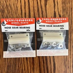 2x Vintage Carl Goldberg Original Airplane RC Part #NB-1 Nose Gear Bearing NOS - Picture 1 of 3