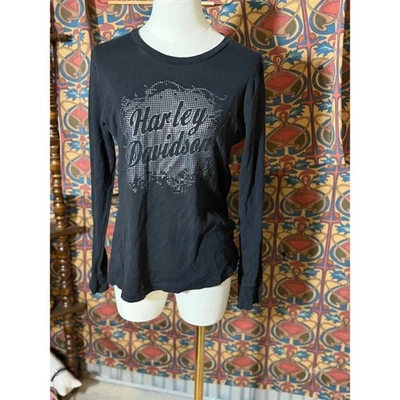 Harley Davidson Long Sleeve Shirt Columbus TN Graphic Tee Women's Large - Image 1 of 4