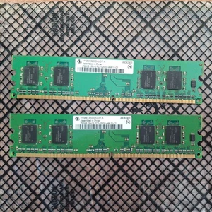 512MB (2x 256MB) Infineon HYS64T32000HU-3.7-A, PC2-4200U DDR2 533Mhz DIMM Memory - Picture 1 of 2