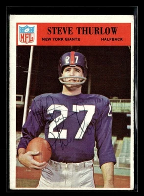1966 Philadelphia Steve Thurlow #129 Signed Auto Autograph ZZ4993 - Image 1 of 2