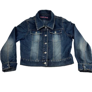 Vtg Bongo Jeans Womens Short Jean Jacket Western Cowgirl Blue Denim XL 42" Bust - Picture 1 of 15