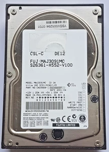 9.1 GB Fujitsu MAJ3091MC 10000RPM Ultra 160 SCSI SCA2 LVD 80Pin 3.5" Hard Drive - Picture 1 of 1