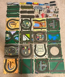2004 2005 Basic Fun XTS Expandable Train System tracks cars - over 50 pieces - Picture 1 of 13
