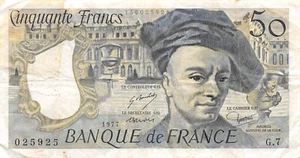 France 50 Francs 1977 Series G. 7 Circulated Banknote MIT - Picture 1 of 2