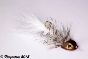 Fliegentom Streamer 3 Stück Wooley Bugger Koppe - weiß - Bild 1 von 3