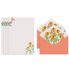 Letter Paper Stationery Kit Size Wide Lined Space for for Party Invitat