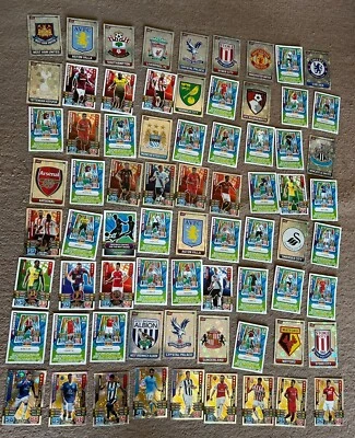 72 MATCH ATTAX FOOTBALL KARTEN PREMIER LEAGUE VON TOPPS TRADING CARD GAME 2014-15. - Bild 1 von 2