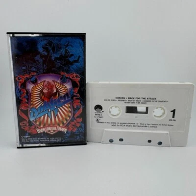 Dokken "Back For The Attack" (Cassette Tape, 1987) 1980's Hair Metal TESTED - Image 1 of 3