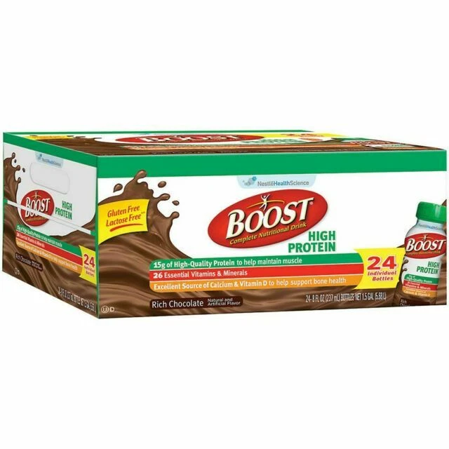 BOOST High Protein Chocolate Drink, 8oz - 24 Count
