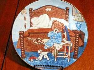 Lovable Teddies Plate Michael Hague 1984 Collector Bear COA TEDDIES PLATE VTG - Picture 1 of 6