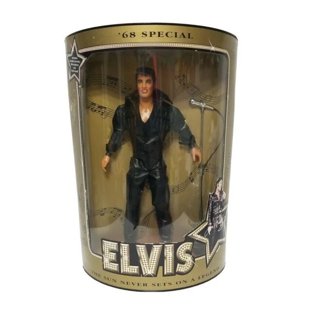 Hasbro 1968 Special Elvis Presley Figure, 12" In Black Leather