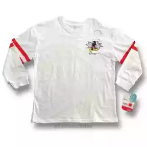 Disney 100 Mickey Mouse Long Sleeve White Shirt Unisex Kids Size XL NWT - Picture 1 of 6