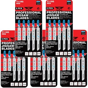 25 x TopsTools T118G Stichsägeblätter für Blech fein geschnitten Dewalt Bosch Makita - Bild 1 von 4