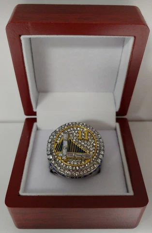 Klay Thompson - 2015 Golden State Warriors Championship Ring With Display Box Cover