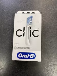 NEW Clic Toothbrush Replacement Brush Heads, White, 2 Count - Picture 1 of 2