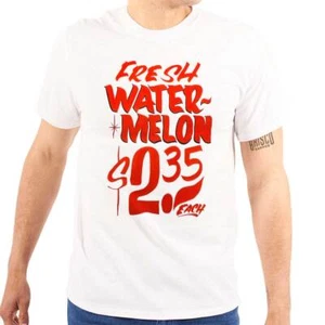 Fresh Watermelon Supermarket Food Poster Womens or Mens Crewneck T Shirt Tee - Picture 1 of 7